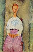 Jeune fille au corsage a pois Amedeo Modigliani